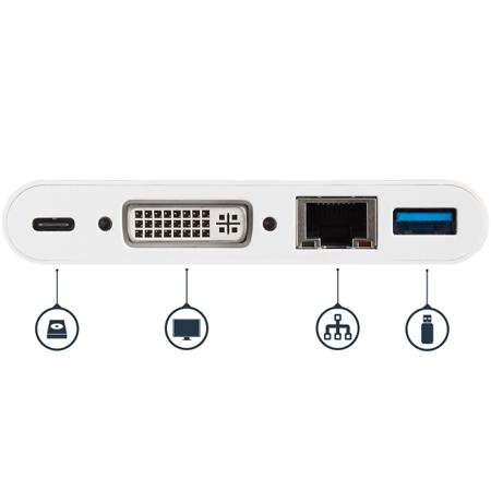 DKT30CDVPD StarTech.com USB-C Adapter with DVI - 1 x USB ports, USB C