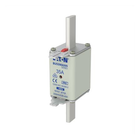35NHG02B-400 Eaton 35A NH Fuse, 63 x 40 x 150mm, 400V ac