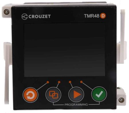 MDF1R10MV2 Crouzet Syr-Line Series Panel Mount Timer Relay, 24 → 240V ac/dc, 1-Contact, 0.001 → 9.999 s, 0.01