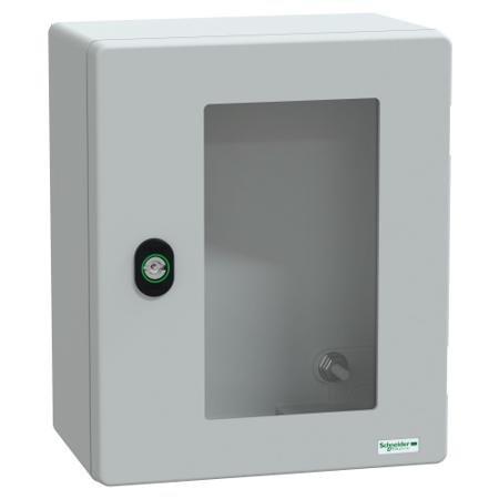 NSYPLM3025TG Schneider Electric Fibreglass Reinforced Polyester, Wall Box, IP66, 160mm x 308 mm x 255 mm