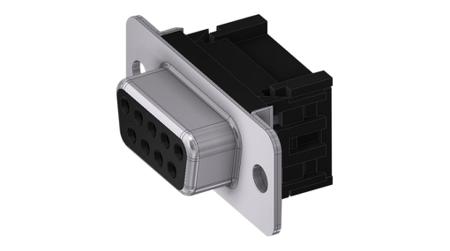 DTS09SFC/2-A Deltron Connectors DTS 9 Way D-sub Connector Socket, with Screw