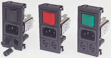 BZV03/A0620/05 Bulgin 10A, 250 V ac Male Snap-In IEC Filter