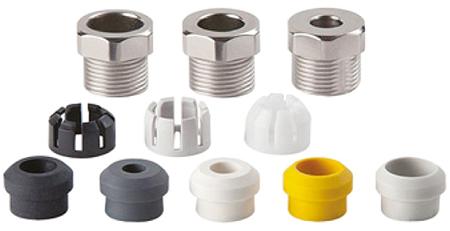 PXM7088/1315 Bulgin 7000 Series Black, Grey, White, Yellow Metal Cable Gland Kit, 13mm min., 15mm max., IP66, IP68, IP69K