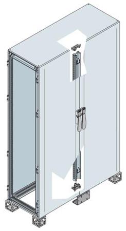 ES2226K ABB IS2 Series Double-Door-Door Floor Standing Enclosure, Opaque Door, IP65