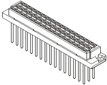 09052482821 HARTING 09 05 48 Way 5.08mm Pitch, Type E Class C1, 3 Row, Straight DIN 41612 Connector, Socket