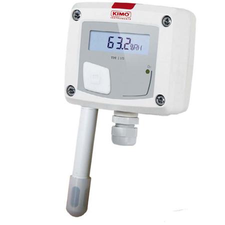 TH110-POS KIMO TH110 Handheld Hygrometer, ±1.8 Accuracy, +50°C Max, 95%RH Max, UKAS Calibration