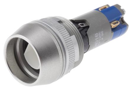 404118-601 Saia-Burgess Illuminated Push Button Switch, Momentary, Panel Mount, 25mm Cutout, SPDT, IP65