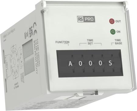 360-695 RS PRO Timer Relay, 240V ac, 0.1 s → 9990h, 10-Function, DPDT