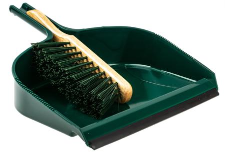 790-6885 RS PRO Green Dustpan & Brush for Hygiene with brush included