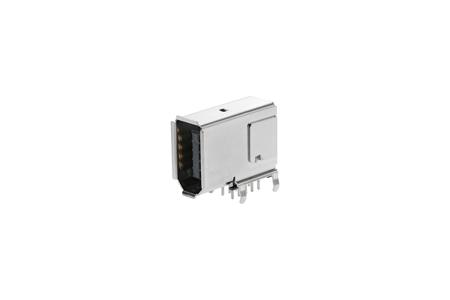 55445-1029 Molex 10 Way Right Angle Through Hole Firewire Connector, Socket