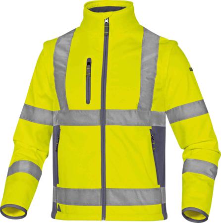 MOON2JGGT Delta Plus Yellow Unisex Hi Vis Jacket, L