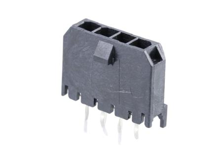 43650-0417 Molex 43650 Series Vertical Through Hole PCB Header, 4 Contact(s), 3 mm Pitch, 1 Row, Shrouded