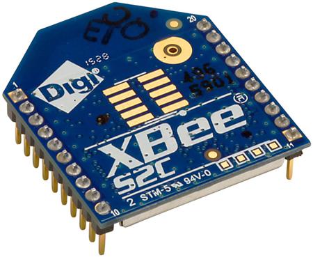 XB24CAPIT-001 Digi International XBee-S2C RF Transceiver Module for Street Light 2.4GHz ZigBee  XBee