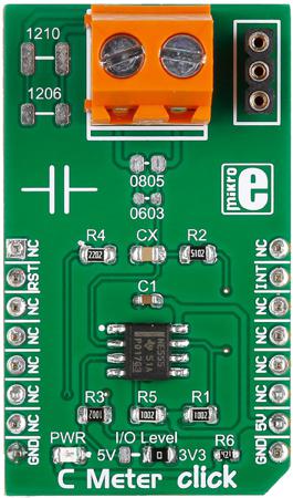 MIKROE-2376 MikroElektronika C Meter Click Current Measurement for NE-555 for Multimeter Probes