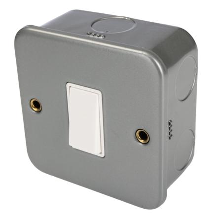 255-4747 RS PRO White Rocker Switch, 2 Way, 1 Gang