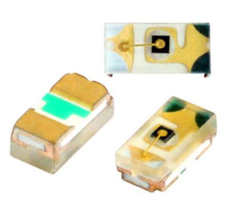 VLMS1500-GS08 Vishay  Red LED, 631 nm 1005 (0402), Square Lens SMD package