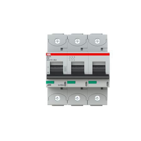 2CCS893001R0504 ABB S803N MCB, 3P, 50A Curve C, 690V AC, 36 kA Breaking Capacity