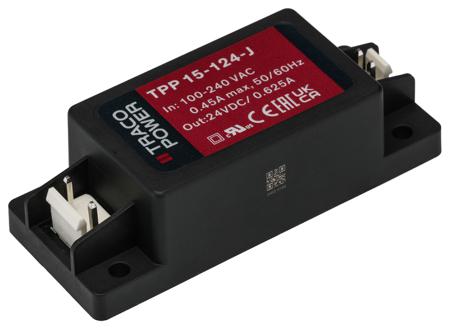 TPP-15-124-J TRACOPOWER 15W Embedded Switch Mode Power Supply SMPS, 625mA, 24V dc Medical Approved