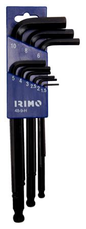 48-9-H IRIMO 9 piece L Metric Hex Key Set, Hex size 8 mm