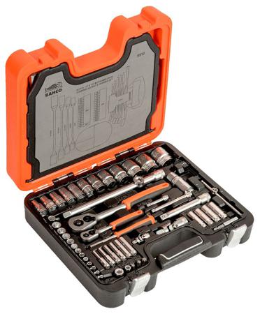 S910 Bahco  91 Piece , 1/2 in, 1/4 in Socket Set