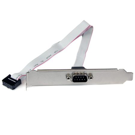 PLATE9M16 StarTech.com Female 10 Pin IDC to Male 9 Pin D-sub Serial Cable, 400mm