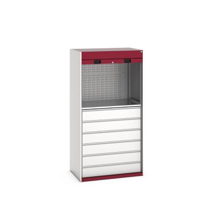 40201024-24V Bott, 6 Drawer Sheet Steel Floor Standing Cupboard, 1050 X 650 X 2000mm
