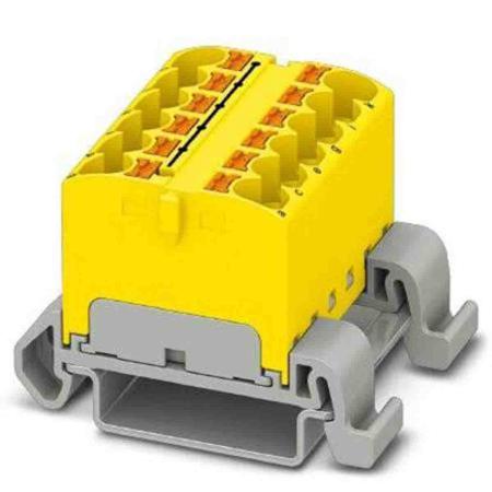 3273686 Phoenix Contact Distribution Block, 12 Way, 0.2 → 6mm², 32A, 800 V, Yellow