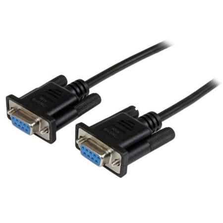 SCNM9FF2MBK StarTech.com Female 9 Pin D-sub to Female 9 Pin D-sub Serial Cable, 2m PVC