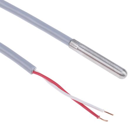 457-3653 RS PRO PT1000 RTD Sensor, 6mm Dia, 35mm Long, 2 Wire, Probe, Classe A +100°C Max