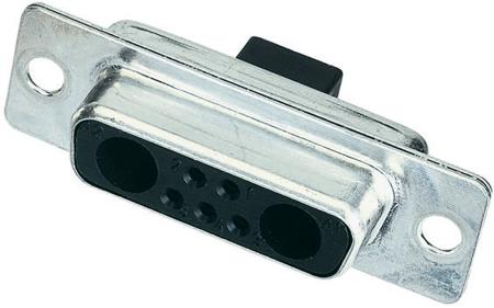 09692020072 HARTING 2 (Power/Coax), 5 (Signal) Way Cable Mount D-sub Connector Socket