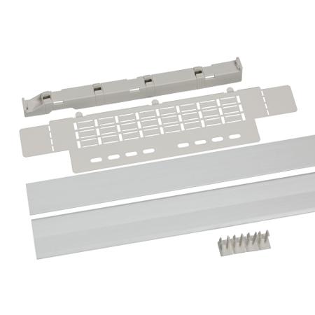 LVS06545 Schneider Electric PrismaSeT Series RAL 9003 Metal Partial Mounting Plate, 500mm H, 700mm W for Use with Linergy BS