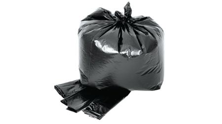 RND-600-00243 RND Black Polythene Bin Bag, 90L Capacity