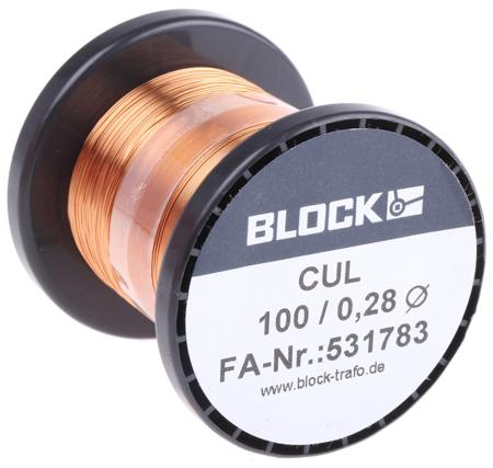 CUL-100-0-28 Block, 175m PUR Equipment Wire
