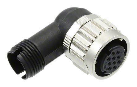HR08D-12WLPN-10S Hirose HR08D Series, 10 Pole Cable Mount Connector Plug, with Female Contacts, IP67, IP68