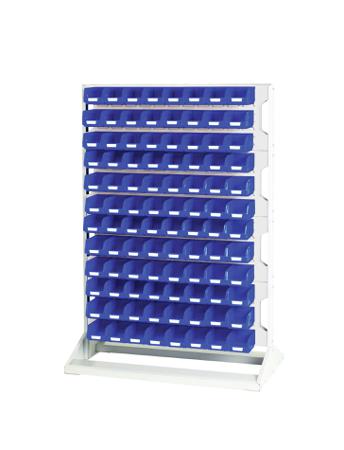 16917325-16V Bott Steel Louvre Panel Storage Unit, 550mm x 1000mm x 1450mm, Light Grey