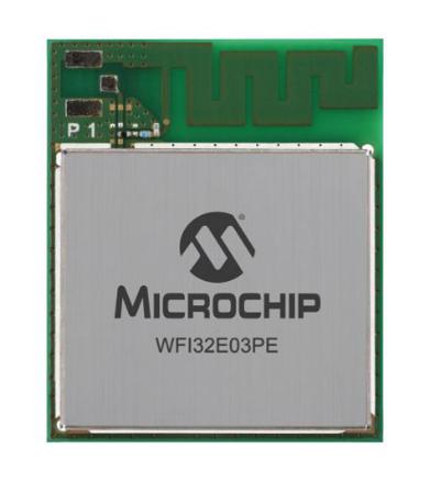 WFI32E03PE-I Microchip  3 → 3.6V WiFi Module, 802.11b/g/n I2C, SPI, UART, USB