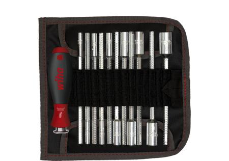 27713 Wiha Hex Nut Driver Set, 4 → 13 mm Tip, 42 → 114 mm Blade, 150 mm Overall