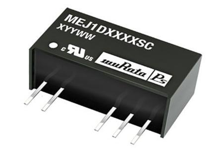 MEJ1D1212SC Murata Power Solutions MEJ1 1W Isolated DC-DC Converter Through Hole, Vin 10.8 → 13.2 V dc, Vout ±12V dc