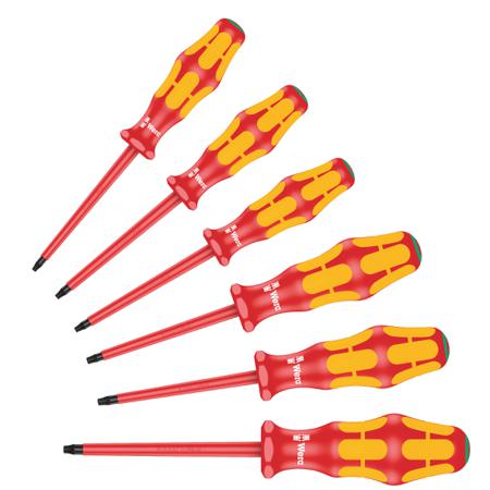 05133356001 Wera Torx Insulated Screwdriver Set, 6-Piece