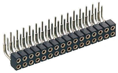 833-87-014-20-001101 Preci-Dip 833 Series Right Angle PCB Mount PCB Socket, 14-Contact, 2-Row, 2mm Pitch, Solder Termination