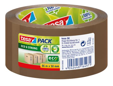 58154-00000-01 Tesa TESAPACK Brown Packing Tape, 66mm x 50mm