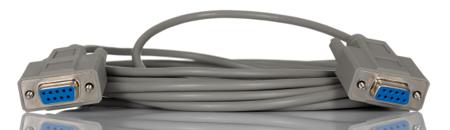 182-8826 RS PRO Female 9 Pin D-sub to Female 9 Pin D-sub Null Modem Cable, 5m PVC