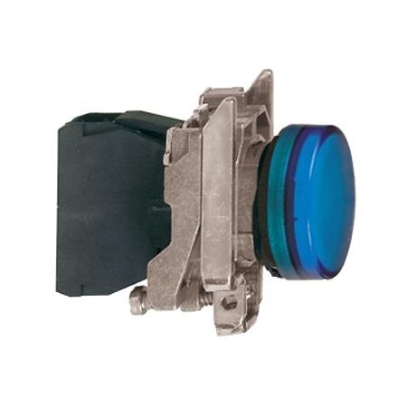 XB4BVM6EX Schneider Electric, XB4, Panel Mount Blue LED Pilot Light, 22mm Cutout, IP65, Round, 230 → 240V ac