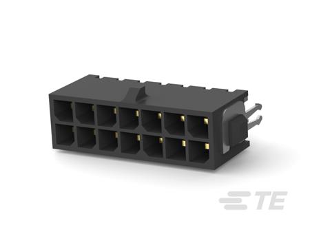 4-794682-4 TE Connectivity MATE-N-LOK Series Vertical Board Mount PCB Header, 14 Contact(s), 3mm Pitch, 2 Row(s), Shrouded