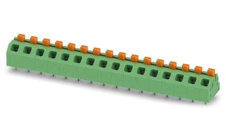 1862550 Phoenix Contact SPTAF 1/16-5.0-EL Series PCB Terminal Block, 16-Contact, 5mm Pitch, Through Hole Mount, 2-Row