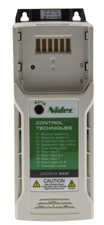 M400-02400041A10100AB100 Control Techniques Inverter Drive, 1.5 kW, 3 Phase, 380 → 480 V ac, 4.1 A, M400 Series