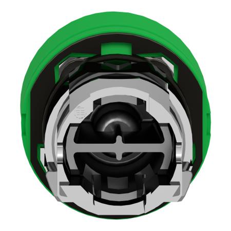 ZB4BP3S Schneider Electric Harmony XB4 Series, Green Push Button Head, Spring Return, 22mm Cutout