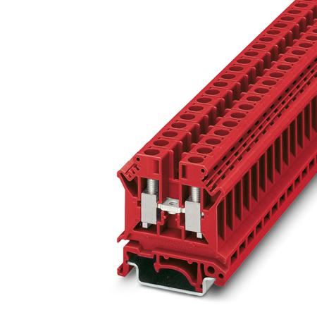 0719223 Phoenix Contact  UK 6 N RD Series Red, 6mm², 1-Level, Screw Termination