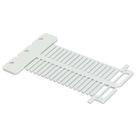 211-120 WAGO 211 Push In Cable Marker, White, Pre-printed "Plain", for Nozzles,