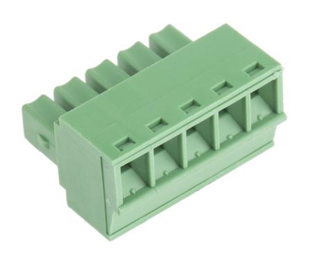 144-4073 RS Pro 3.81mm Pitch Straight PCB Terminal Block, Clamp Terminal Block, PCB Mount, 5 Way